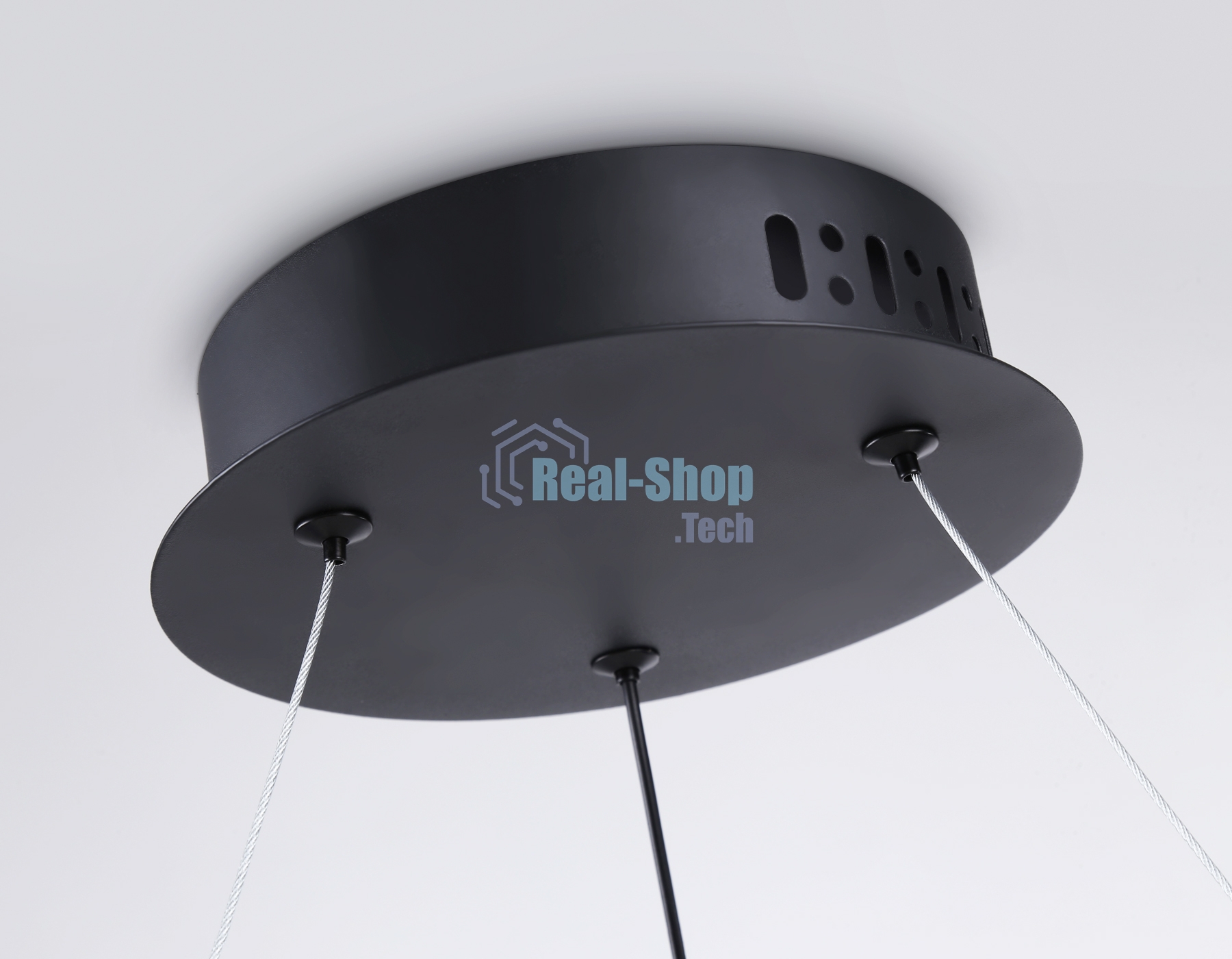 Светильник Ambrella light FL66293 BK черный 39W 3000K-6400K D500*1000 (ПДУ ИК)