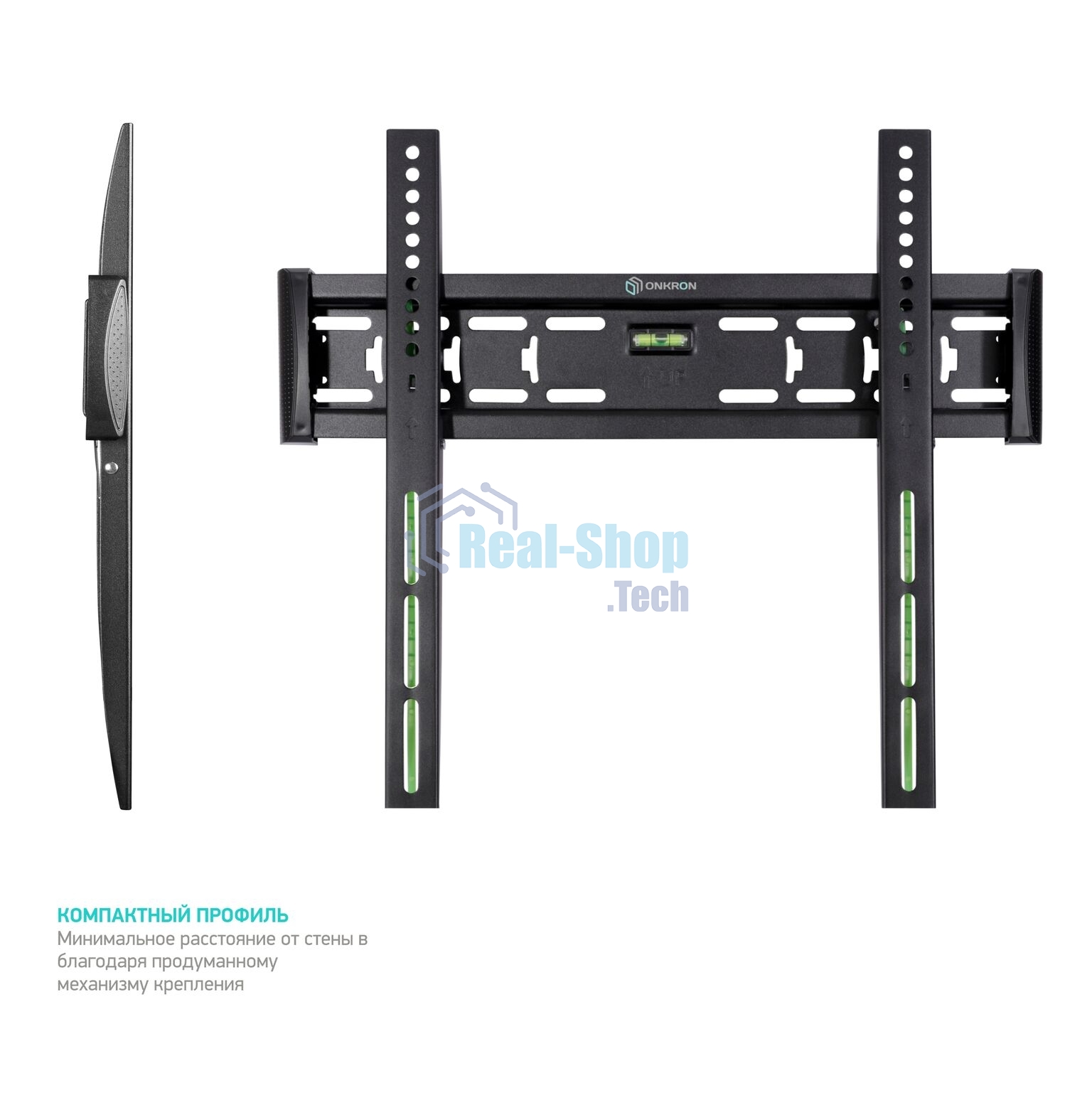 Кронштейн ONKRON FM5/32-55'' макс 400x400 наклон 0º от стены: 29мм макс вес 56,8кг