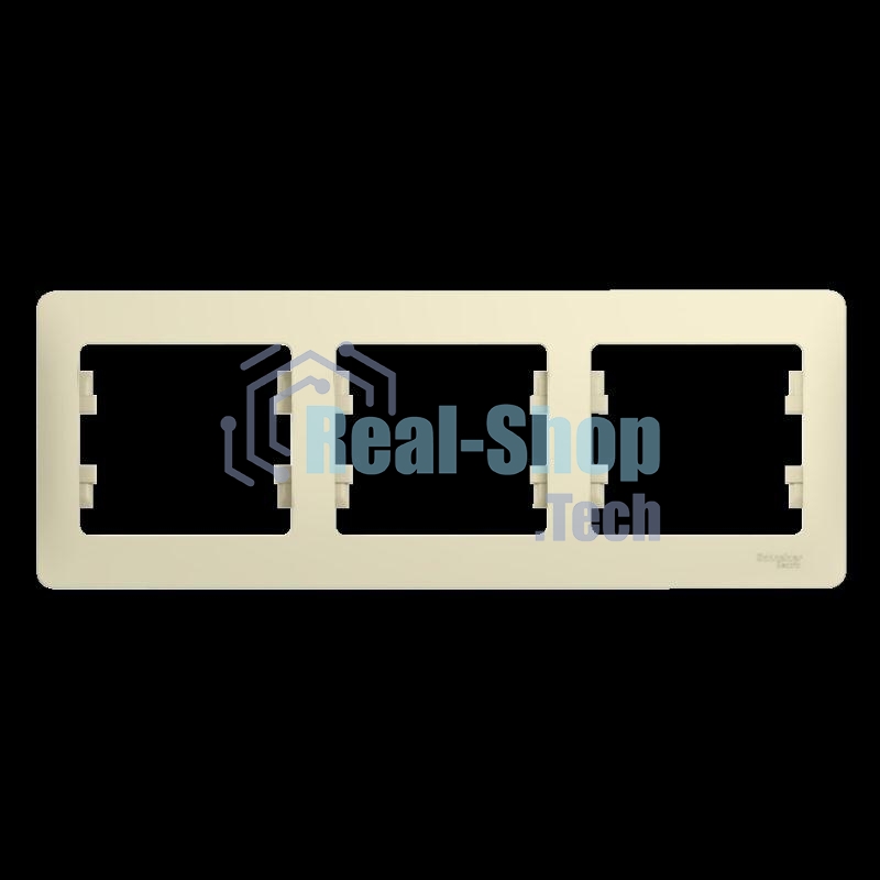 Рамка 3-м Glossa горизонт. беж. SchE GSL000203