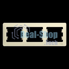 Рамка 3-м Glossa горизонт. беж. SchE GSL000203