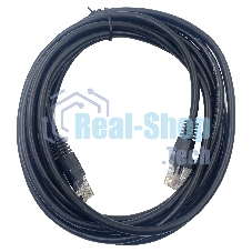 Патч-корд Buro UTP 4 пары cat5E CCA molded 3м черный RJ-45 (m)-RJ-45 (m)