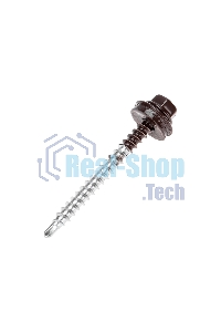 Саморез кровельный Kranz 4,8х50, окрашенный RAL 8017, короб (150 шт/уп)