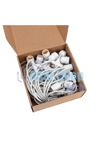 Гирлянда Neon-night Белт-Лайт 20 м, белый каучук, шаг 50 см, 40 подвесных патронов, IP44