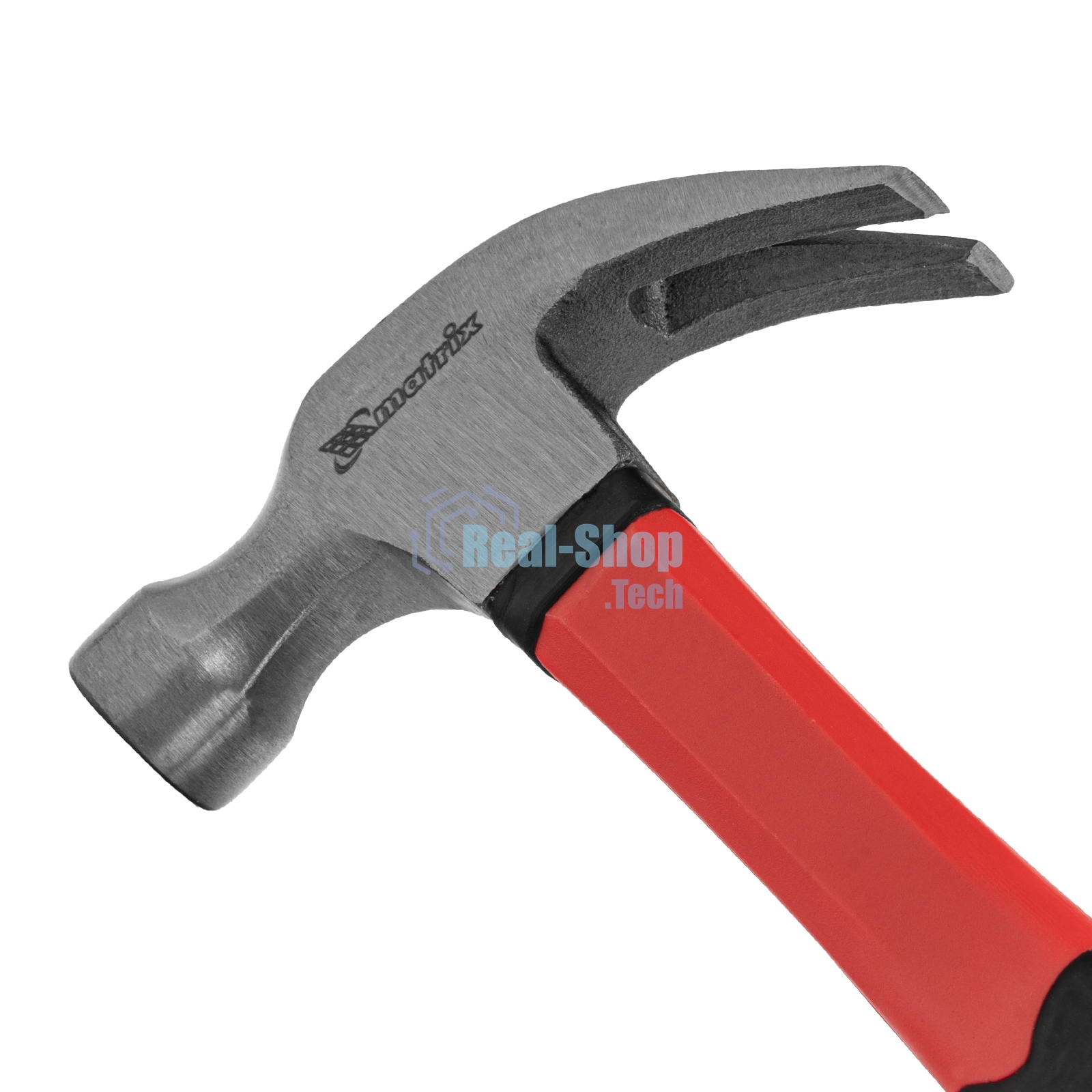 Молоток-гвоздодер Matrix 450 г, боек 27 мм, фибергласовая обрезиненная рукоятка