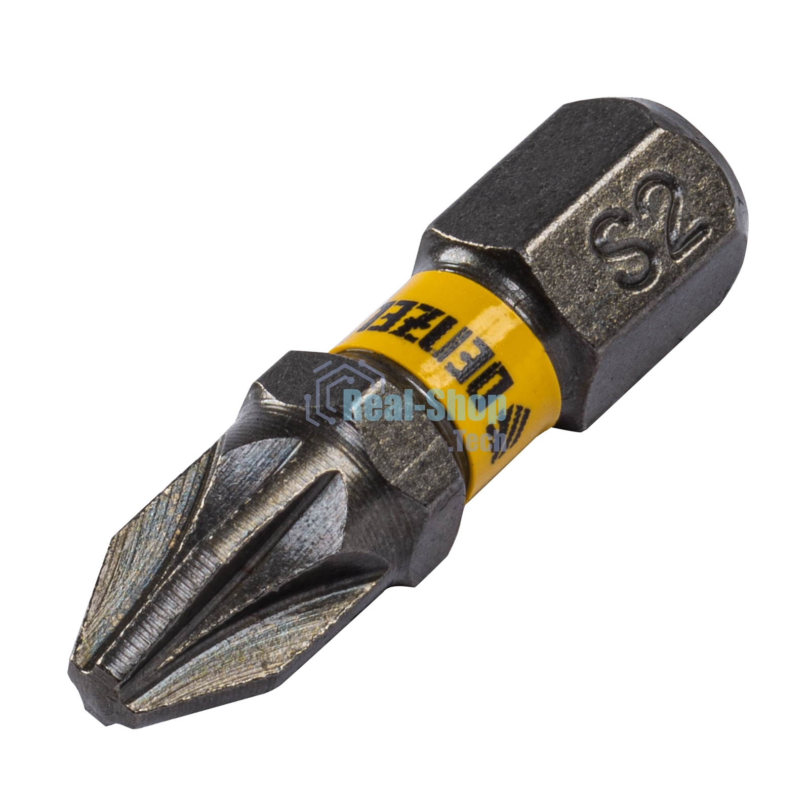 Набор бит Denzel PZ2х25, сталь S2, шестигранный профиль, 10 шт.