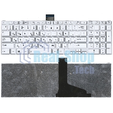 Клавиатура для ноутбука Toshiba Satellite L850 L875 L870 L855 белая c белой рамкой