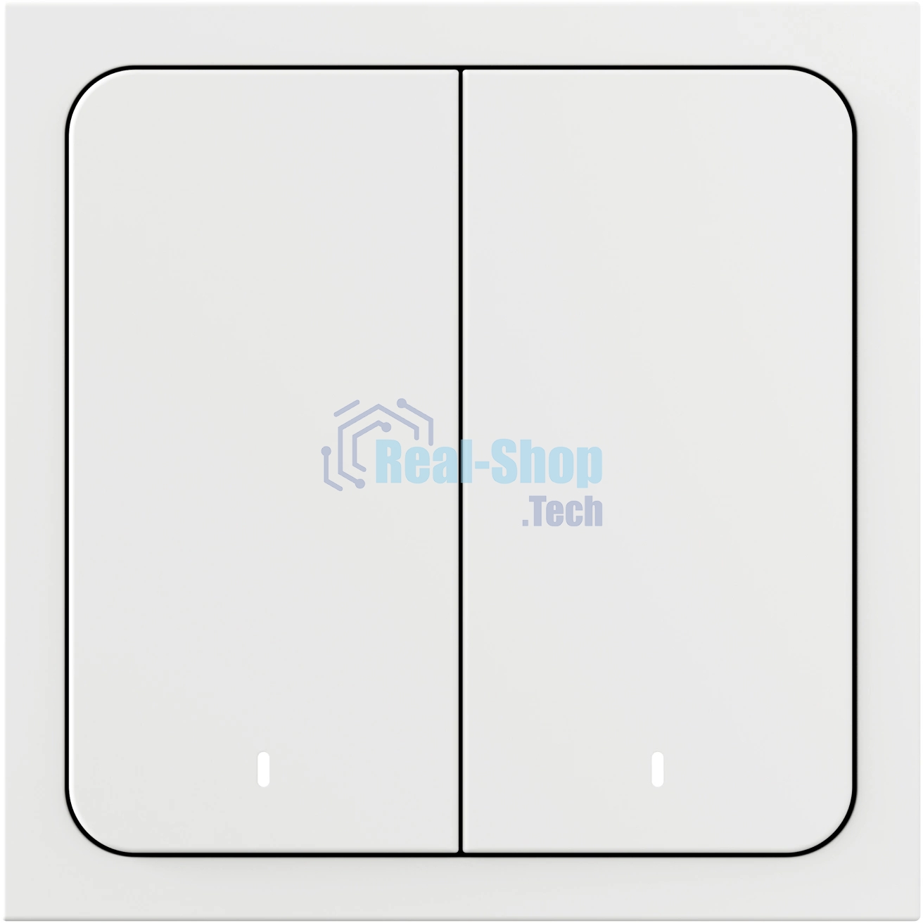 Выключатель умный Yandex YNDX-00535 2-хкл. универсальный белый