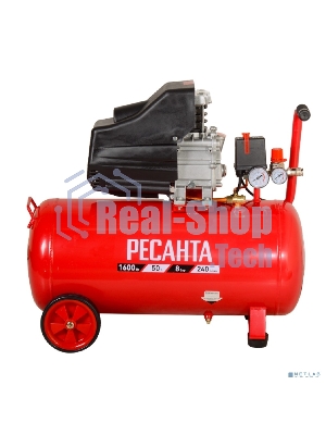 Компрессор поршневой Ресанта КП-50/240М масляный 240л/мин 50л 1600Вт красный/черный