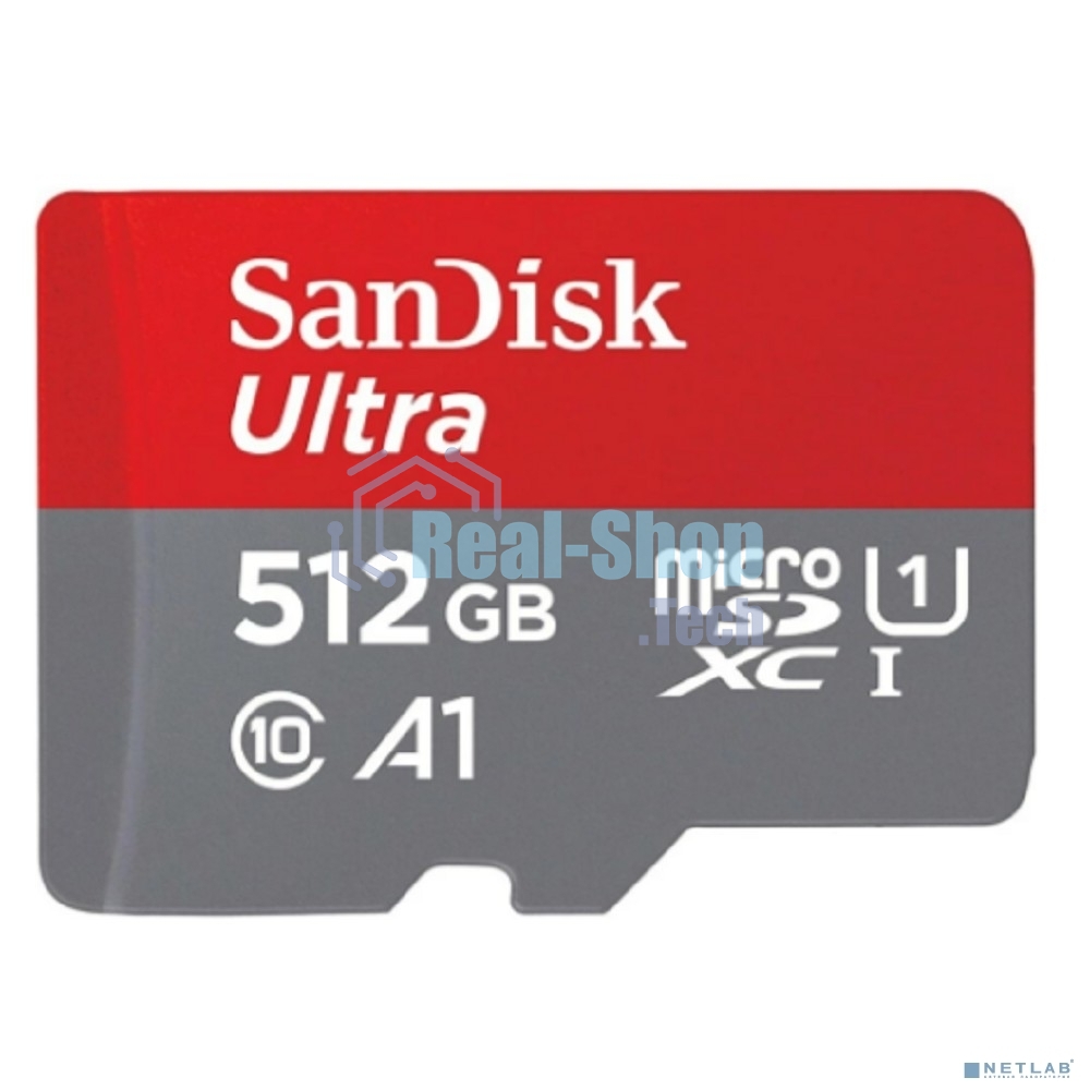 Флеш карта microSD 512Gb SanDisk microSDXC Class 10 Ultra UHS-I A1 140Mb/s