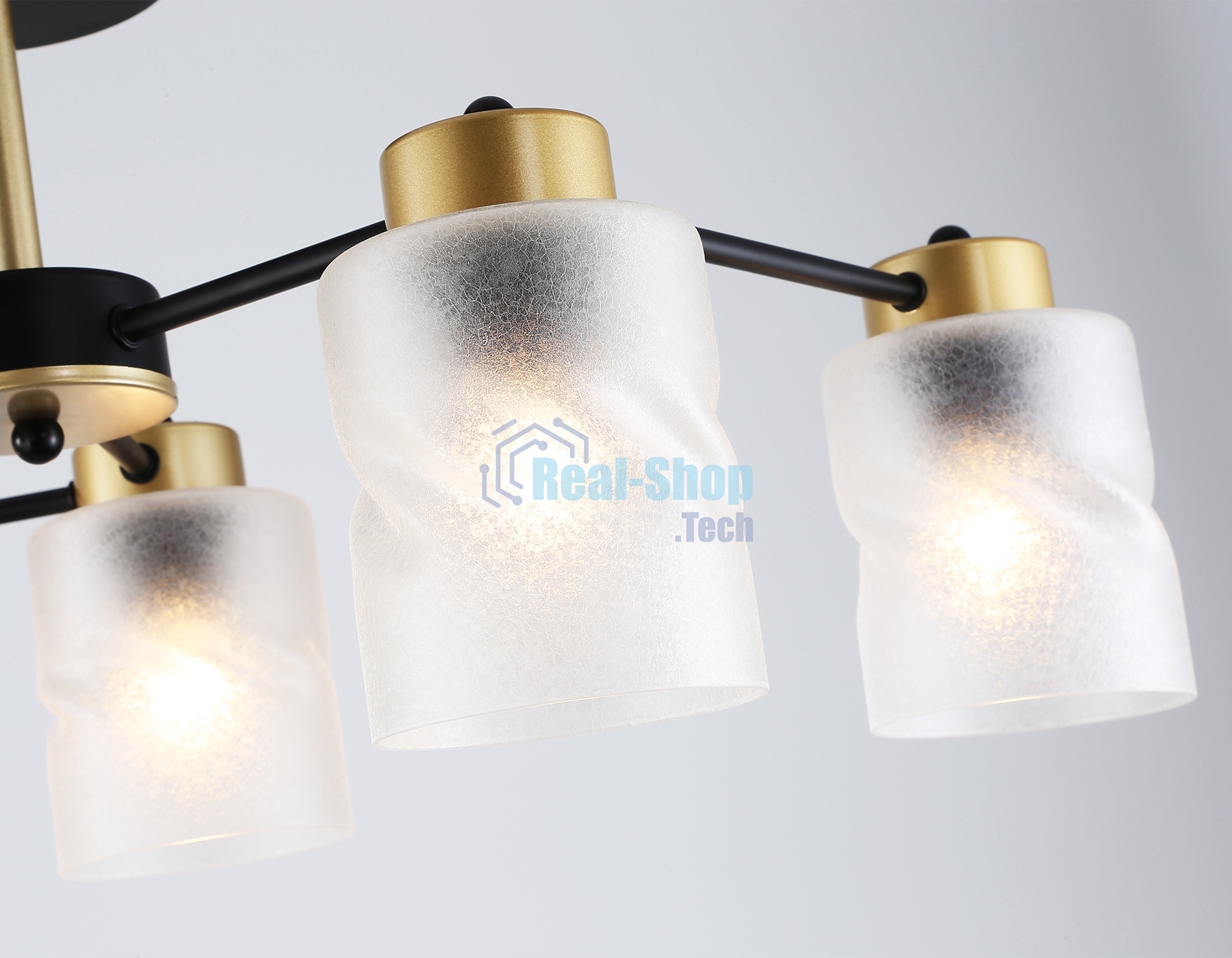 Светильник Ambrella light TR303325/6 BK/GD черный/золото E27/6 max 60W D680*270