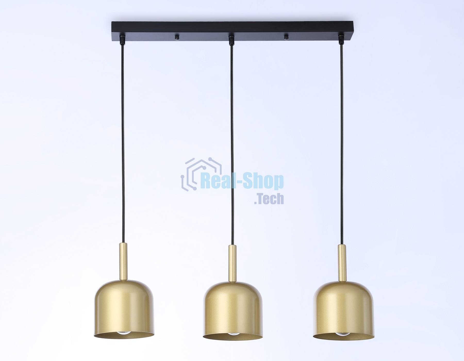 Светильник Ambrella light TR97118/3 GD/BK золото/черный E27*3 max 40W D130*113*1200