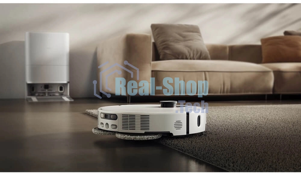 Робот-пылесос Xiaomi Robot Vacuum 5 Pro EU белый, 5200 мАч Li-Ion, уборка сухая/влажная, пылесборник контейнер 0.29 л