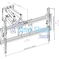 Кронштейн для телевизора Arm Media PT-16 NEW черный 22