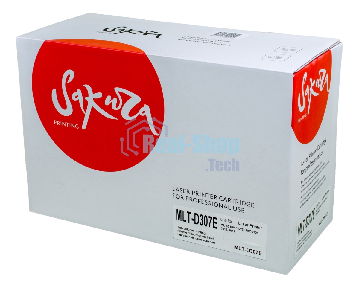 Картридж Sakura MLTD307E для Samsung ML-4510/4512/5010/5012/5015/5017, черный, 20000 к.