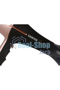 Фен Centek CT-2242 (РОЗОВОЕ ЗОЛОТО+черный) 2000Вт, 2 скорости, 3 режима, холодный обдув, Soft Touch