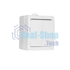 Выключатель 2-кл. ОП Аллегро 10А IP54 белый UNIVersal 5563491