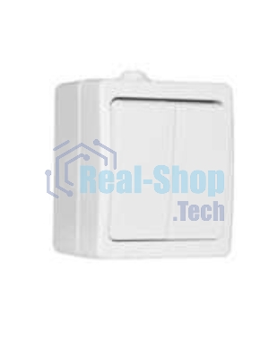 Выключатель 2-кл. ОП Аллегро 10А IP54 белый UNIVersal 5563491