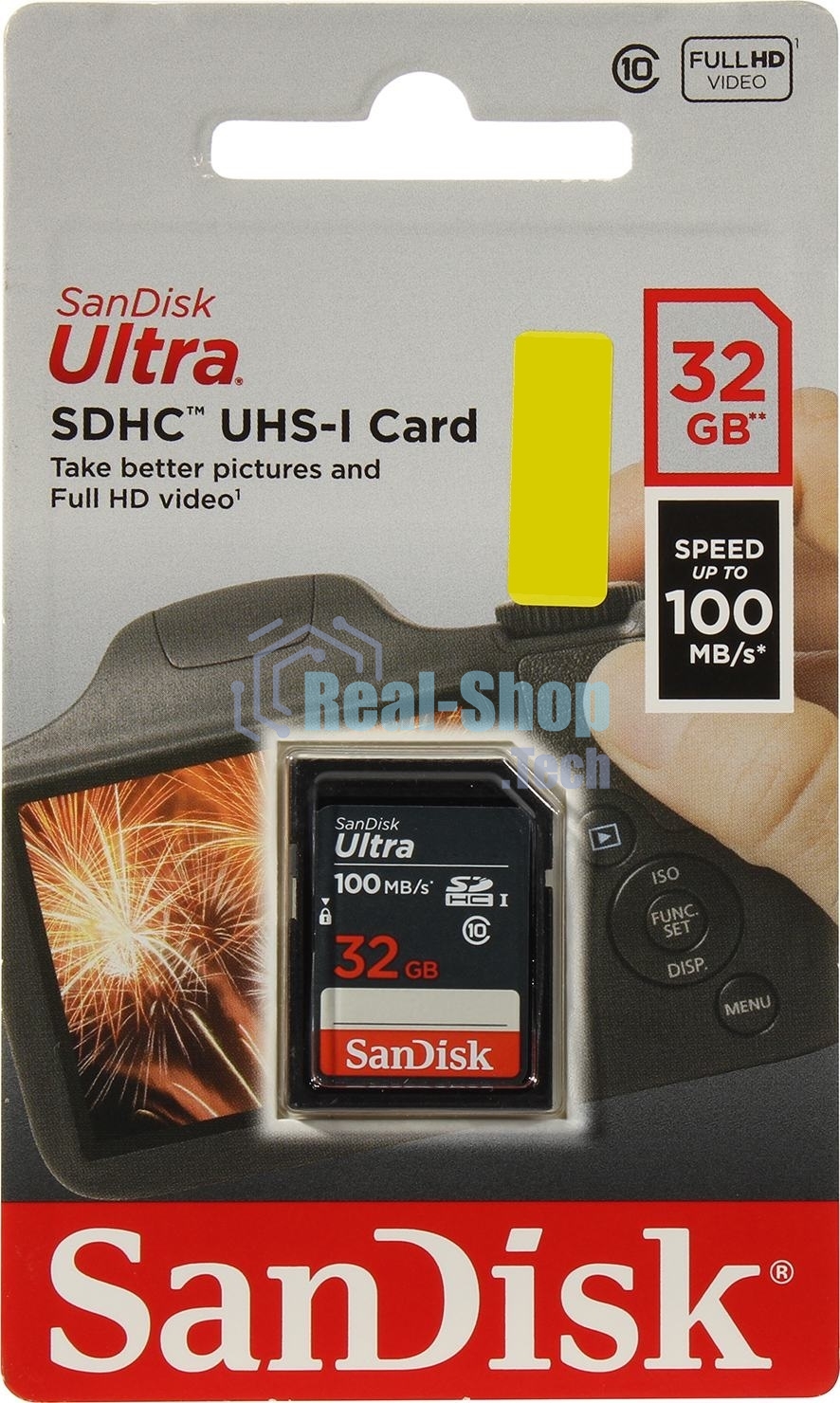 Флеш карта SDHC 32Gb UHS-I SDSDUNR-032G-GN3IN SANDISK
