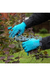 Перчатки в наборе Palisad 5 пар, цвета в ассортименте, ПВХ точка, L,