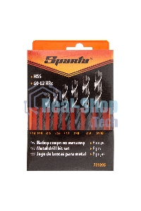 Набор сверл по металлу Sparta,3-10 мм, HSS,8 шт.цилиндрический хвостовик