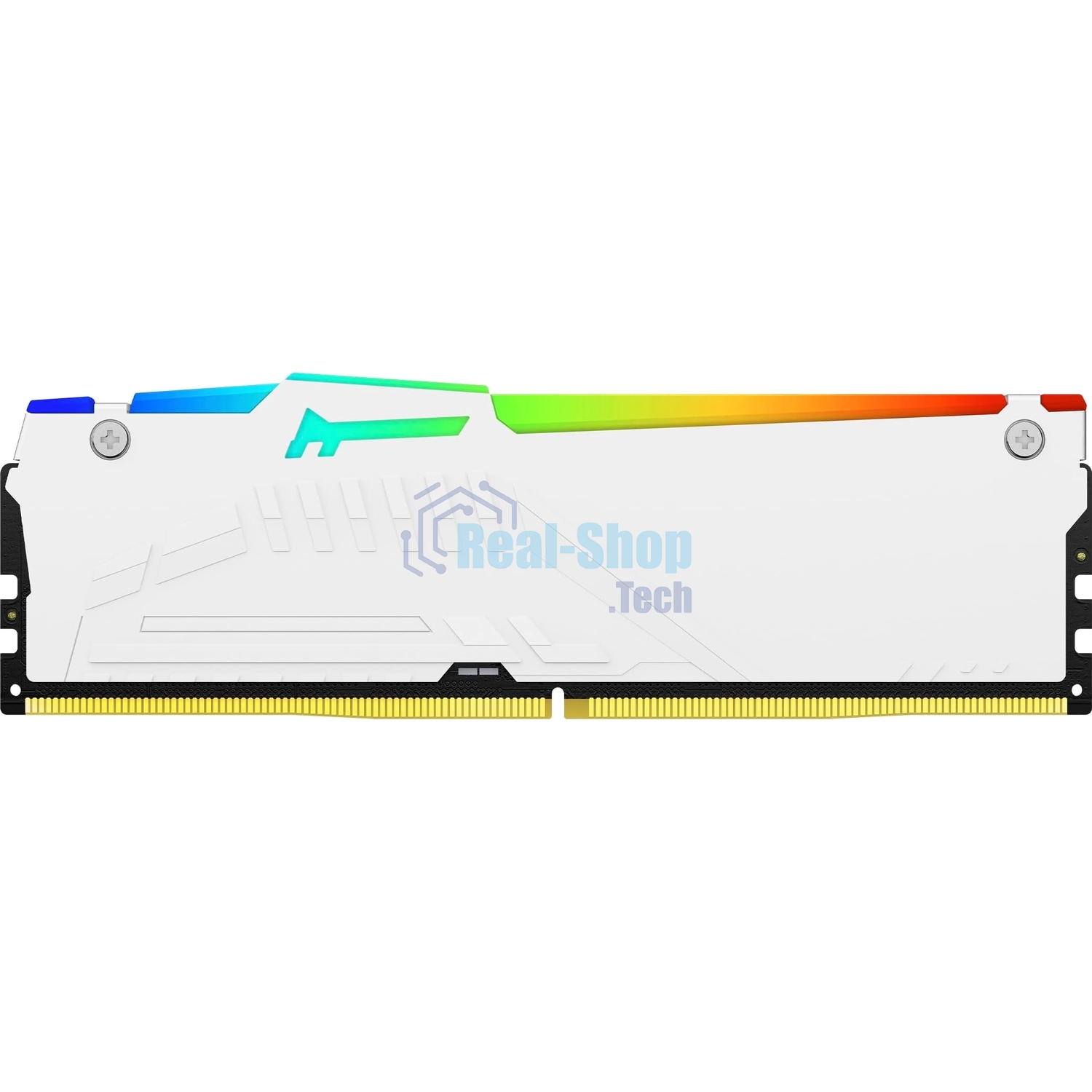 Оперативная память Kingston Fury Beast, DDR5, 32Gb (1x32GB), 5600MHz, CL36, DIMM, радиатор, RGB, белый
