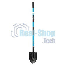 Лопата штыковая, 210х295х1490 мм, фибергласовый черенок, ПВХ накладка, LUXE Palisad