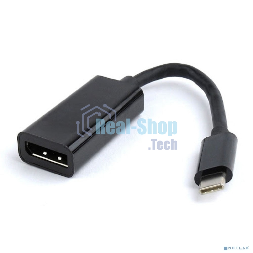 Bion Переходник USB Type-C - HDMI (M/F), 4K@30Hz, пластиковый корпус, 0.10 м
