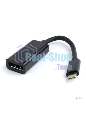 Bion Переходник USB Type-C - HDMI (M/F), 4K@30Hz, пластиковый корпус, 0.10 м