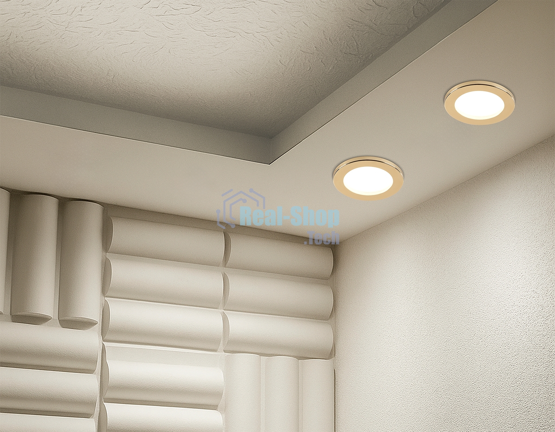 Светильник Ambrella light TN6634 GD золото IP44 GX53 D100*60