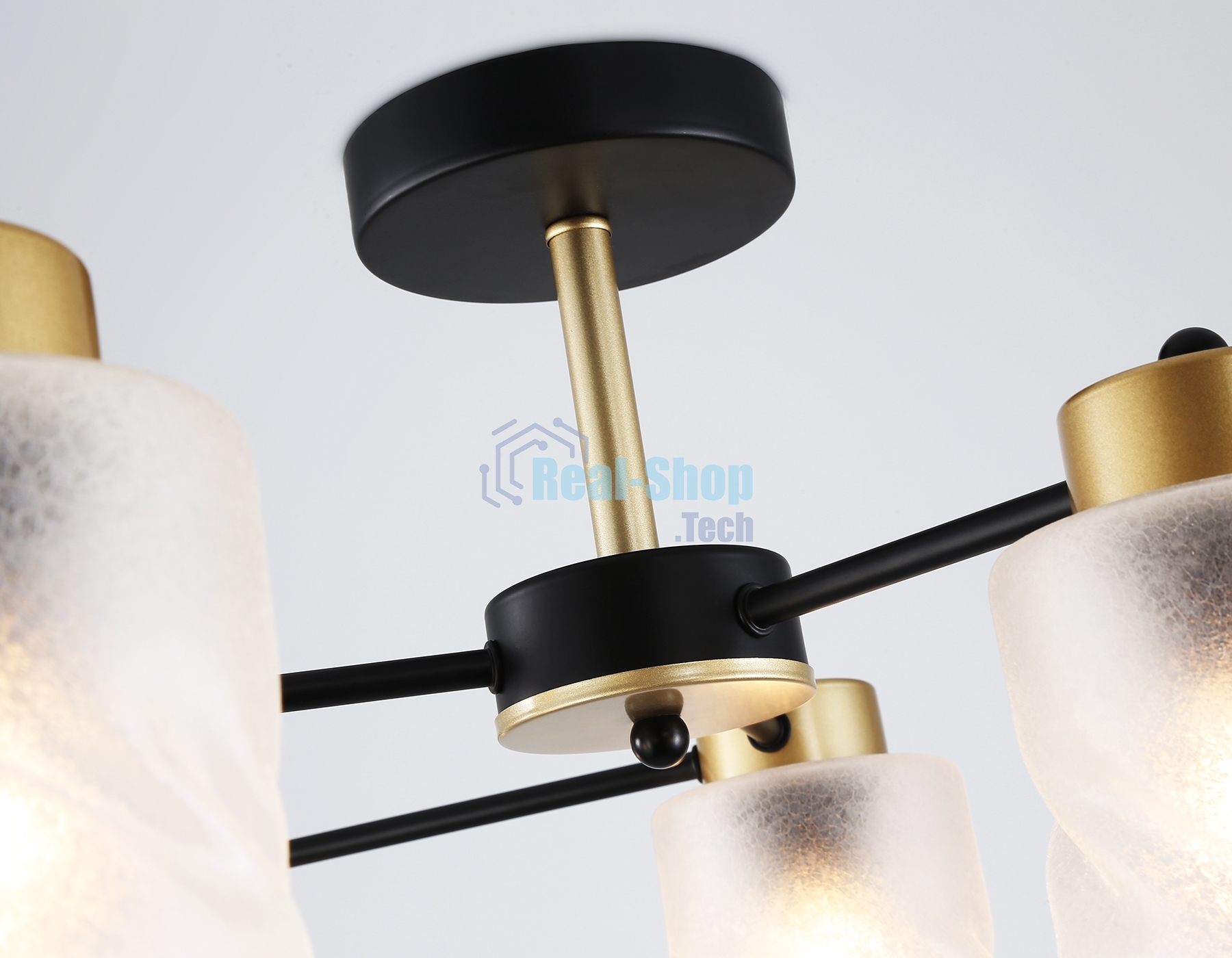 Светильник Ambrella light TR303325/6 BK/GD черный/золото E27/6 max 60W D680*270