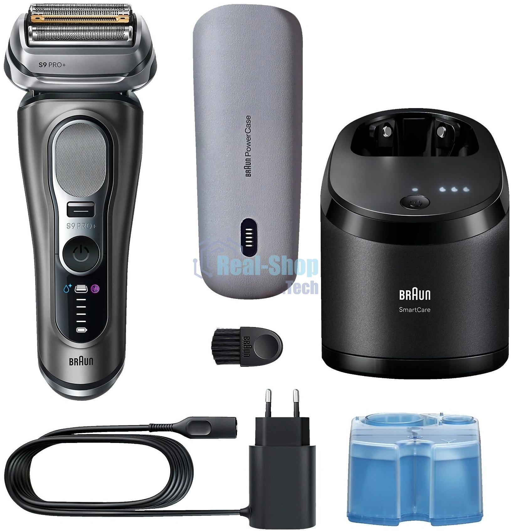 Бритва электрическая сетчатая Braun 9675cc питан.:элек.сеть/аккум. серебристый