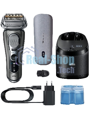 Бритва электрическая сетчатая Braun 9675cc питан.:элек.сеть/аккум. серебристый