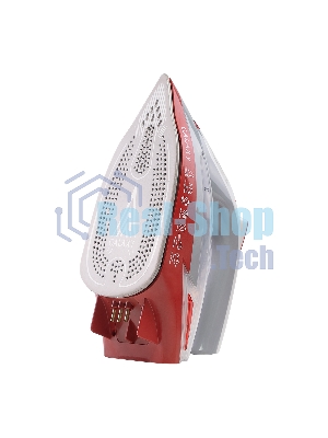 Утюг Galaxy Line GL 6150, красный с белым, паровой, 2200 Вт, постоянный пар 45 г/мин, паровой удар 170 г/мин, функции: самоочистка, антикапля, антинакипь, функция увлажнения, вертикальное отпаривание, индикатор нагрева, защита от перегрева, подставка для зарядки, керамическое покрытие подошвы, резервуар для воды 320 мл