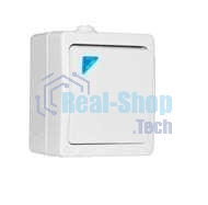 Выключатель 1-кл. ОП Аллегро с подствет. 10А IP54 белый UNIVersal 5563477