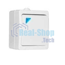 Выключатель 1-кл. ОП Аллегро с подствет. 10А IP54 белый UNIVersal 5563477