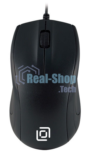 Мышь проводная Oklick 185V2 черный, 1200 dpi, USB, кнопки - 3