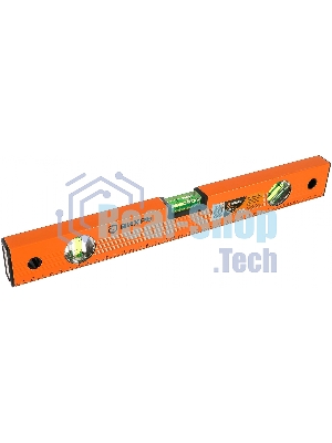 Уровень алюминиевый ВИХРЬ 400мм фрезерованный 3 глазка