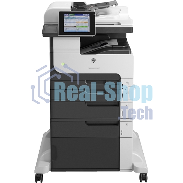 МФУ лазерное HP LaserJet Enterprise MFP M725f, лазерный принтер/сканер/копир/факс A3, 40ppm, 1200dpi, 1024Mb, 320Gb HDD, 5 trays 100+250+250+500+500, Cabinet, ADF100, Duplex, USB/LAN/FIH, Color LCD20i, 1y warr, repl. Q7830A M5035x, Q7831A M5035xs)