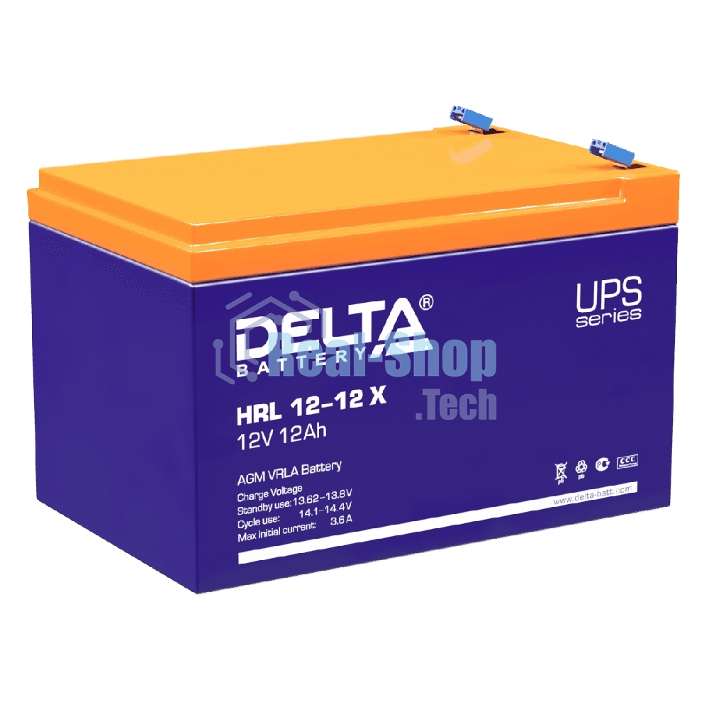 Батарея Delta HRL 12-12 X (12А\ч, 12В) свинцово- кислотный аккумулятор