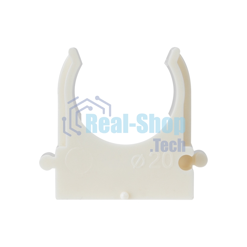 Крепеж-клипса для монтажного пистолета Rexant Ø 20 мм, белая (100 шт/уп)