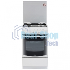 Плита газовая De Luxe 5040.37Г (КР) белый, конфорок 4 шт, духовка 43 л, 50 см x 85 см x 50 см