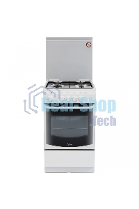 Плита газовая De Luxe 5040.37Г (КР) белый, конфорок 4 шт, духовка 43 л, 50 см x 85 см x 50 см