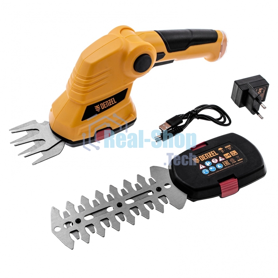 Ножницы-кусторез аккумуляторные Denzel G411 с акк. 3,6В Li-Ion 1,5 А·ч