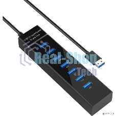 USB-концентратор USB KS-is KS-569 1xUSB 3.0 6xUSB 2.0 F в USB 3.0 Type A M с БП