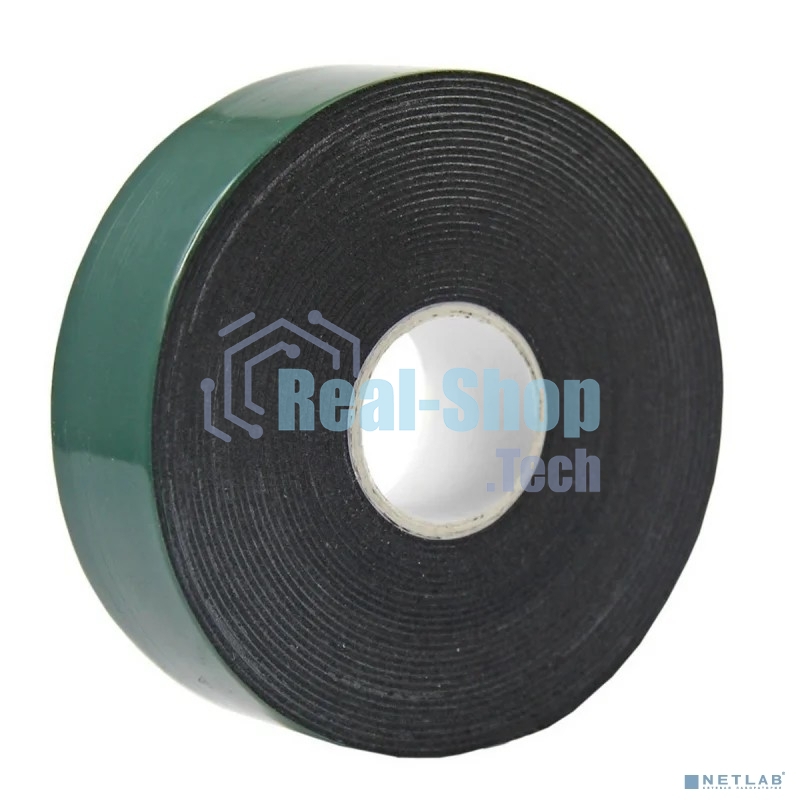 Двухсторонний скотч Rexant, черная, вспененная ЭВА основа, 30 мм, ролик 5 м