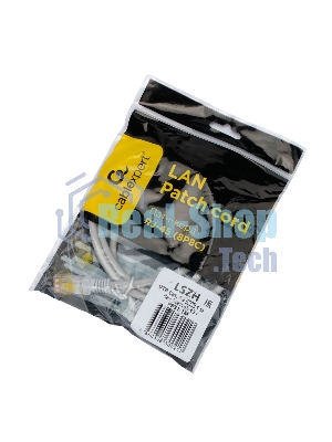 Патч-корд LSZH UTP Cablexpert PP31-1M cat.5e, 1м, литой, многожильный, серый