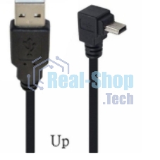 Кабель USB Type A на Mini USB угол вверх 1 м