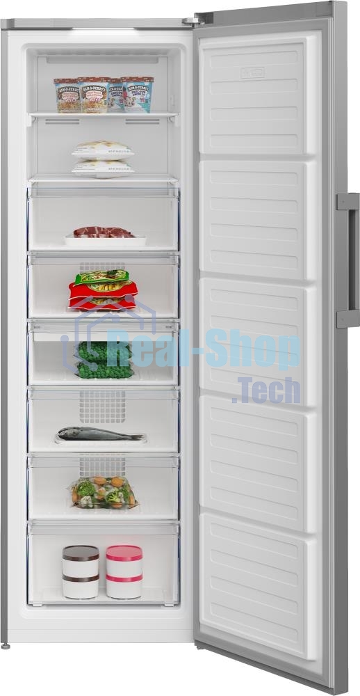 Морозильная камера Beko B3RFNK312G, серый, 275 л, 6 ящиков