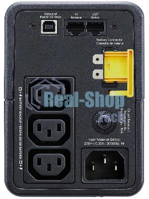 Источик бесперебойного питания APC Back-UPS 500VA/300W, 230V, 3xC13, USB, Data/DSL protect.,1 year warranty