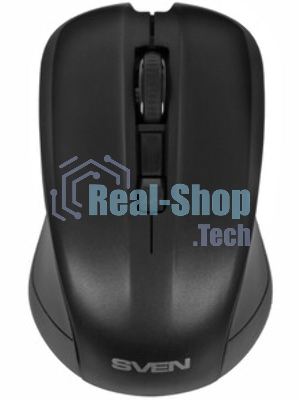 Мышь беспроводная SVEN RX-270W черный, 1600 dpi, радиоканал, USB, кнопки - 4